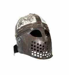 中世纪的骑士头盔