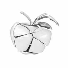 破碎的陶瓷苹果