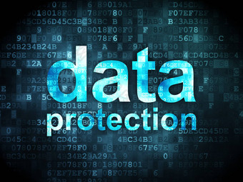 安全概念数据保护数字背景