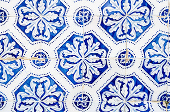 传统的葡萄牙语上釉瓷砖
