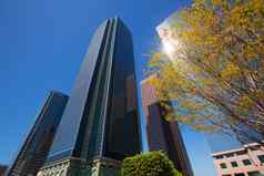 这些洛杉矶市中心摩天大楼建筑