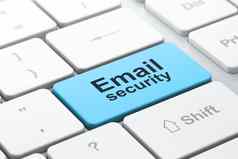 安全概念电脑键盘电子邮件安全