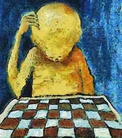 寂寞的国际象棋球员