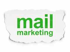 广告概念邮件市场营销纸背景