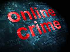 安全概念在线犯罪数字背景