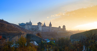 堡垒古老的城市卡米亚涅茨-波多利斯基