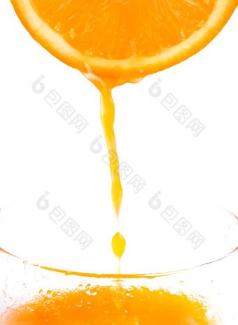 橙色汁新鲜的代表柑橘类水果饮料