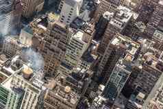 纽约城市中城曼哈顿建筑屋顶美国