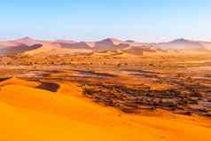 红色的沙丘纳米布沙漠索苏斯夫莱又名sossus奉承纳米比亚非洲