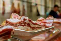 生产猪肉肉块肉市场