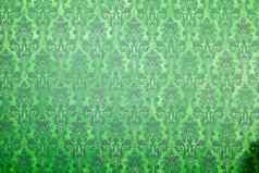 绿色古董模式墙