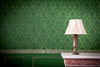 古董灯烟囱绿色复古的模式背景