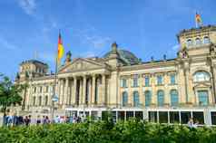 德国议会德国国会大厦建筑柏林德国欧洲