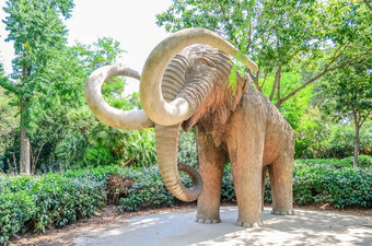 雕塑庞大的mamut公园休达德亚城堡公园巴塞罗那加泰罗尼亚西班牙
