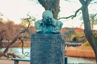 温斯顿丘吉尔纪念碑破产丘吉尔帕肯哥本哈根丹麦