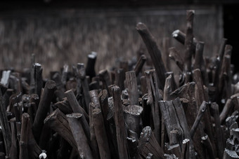 自然木木炭传统的木炭硬木charcoa