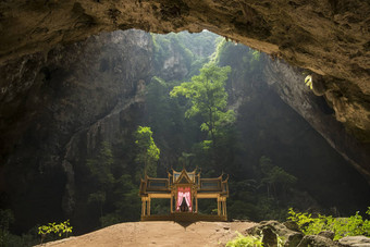 亚洲泰国考县山 姆ROI哎呀洞穴