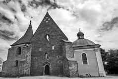 外观外观中世纪的历史哥特教堂