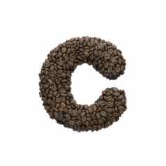 咖啡信小写字母烤豆子字体。合适的咖啡能源失眠相关的主题