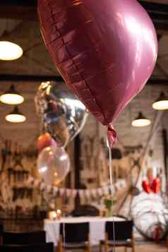 婚礼气球心形状红色的聚会，派对氦装饰
