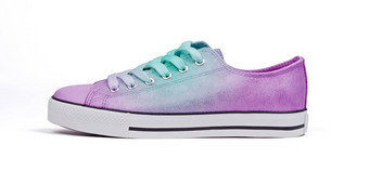 鞋孤立的白色背景紫色的绿色