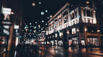 伦敦圣诞节灯