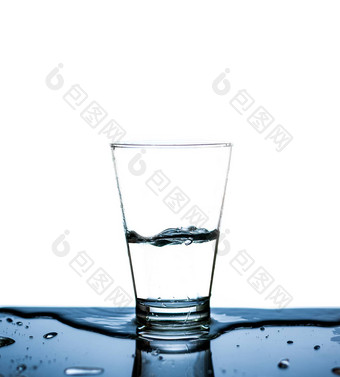 玻璃水喝一半玻璃水飞溅