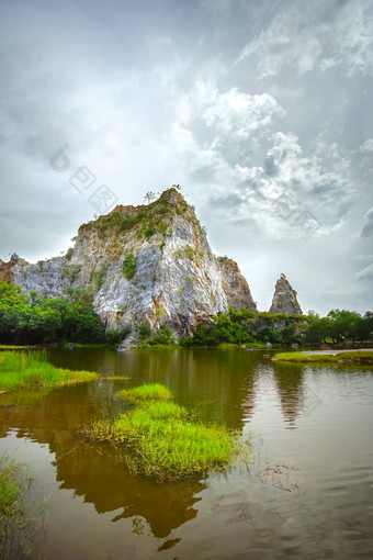 美丽的石头山考县恩古石头公园