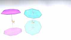 色彩斑斓的伞影子令人愉快的颜色背景