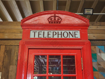 红色的电话盒子伦敦