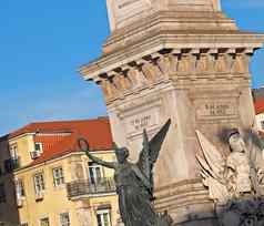 雕塑太阳能源广场里斯本葡萄牙