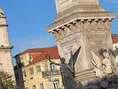 雕塑太阳能源广场里斯本葡萄牙