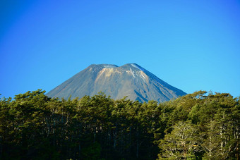 对称锥火山ngauruhoe汤加里罗国家公园新西兰最大活跃的火山汤加里罗集团部分太平洋环火