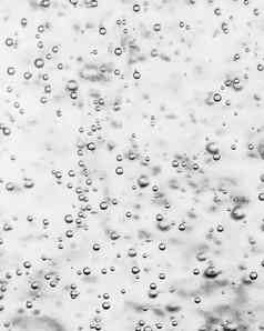 单色背景空气泡沫液体碳酸