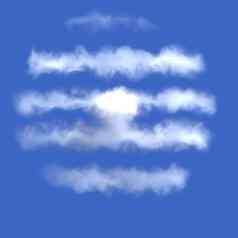 摘要图形象征创建现实的云