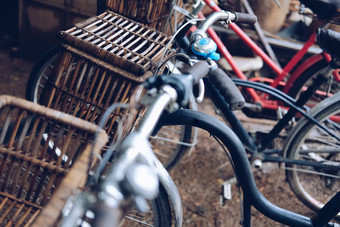 自行车自行车木篮子