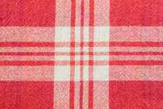 红色的斯科特印花棉布布织物纹理模式背景