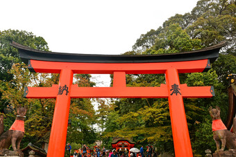 伏见inari大社日本门鸟居《京都议定书》日本