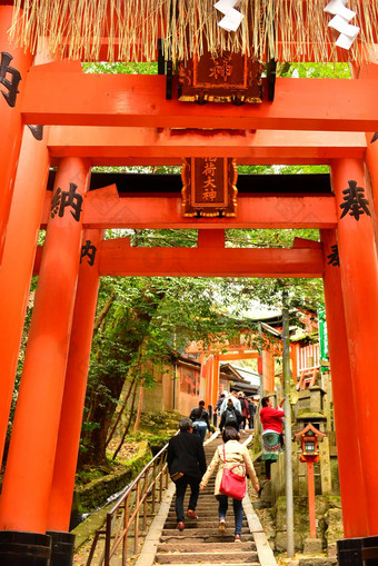 伏见inari大社日本门鸟居《京都议定书》日本