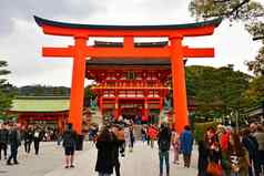 伏见inari大社日本门鸟居《京都议定书》日本