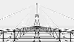 草图行悬架桥呈现