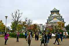 大阪城堡外观大阪日本