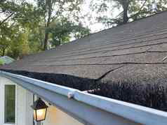 黑色的管更清洁的清洗男孩屋顶房子