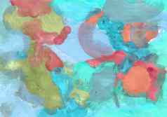 色彩斑斓的摘要背景水粉画油漆