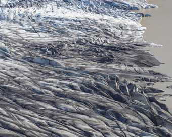 色彩斑斓的集团旅游人冰川走舌头斯卡夫塔山冰川 -冰川瓦特纳冰川刺激斯卡夫塔山国家公园冰岛