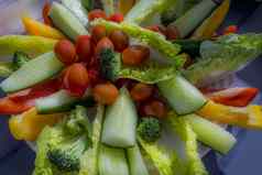 色彩斑斓的蔬菜菜