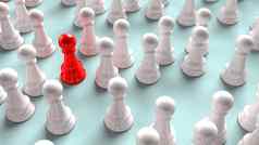 国际象棋红色的白色颜色策略业务内容