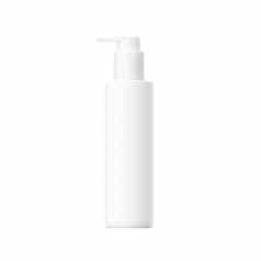化妆品白色塑料瓶孤立的白色背景