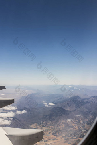 视图飞机窗口高高度南非洲
