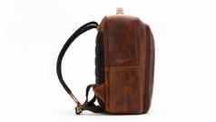 背包皮革袋棕色（的）行李现代时尚附件设计